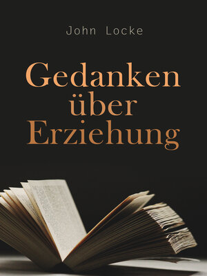 cover image of Gedanken über Erziehung